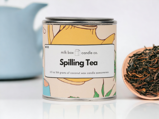 Spilling Tea - 100% Recyclable Coconut Wax Scented Candle